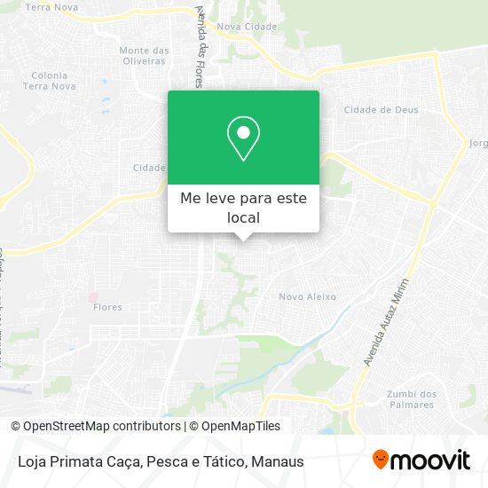 Loja Primata Caça, Pesca e Tático mapa