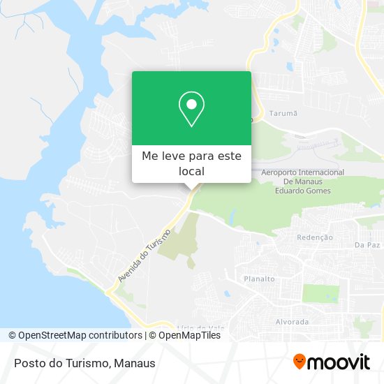 Posto do Turismo mapa