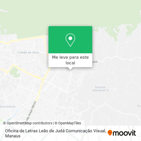 Oficina de Letras Leão de Judá Comunicação Visual mapa