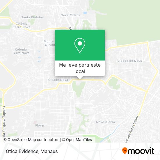 Ótica Evidence mapa