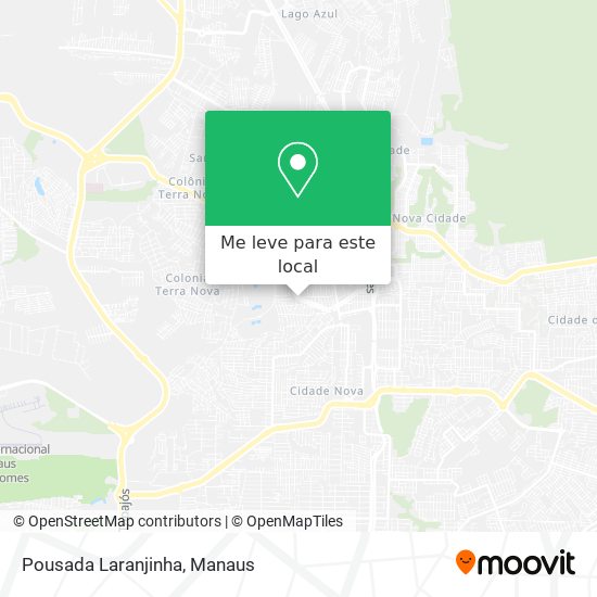 Pousada Laranjinha mapa