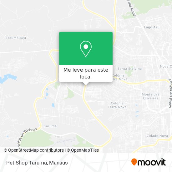 Pet Shop Tarumã mapa