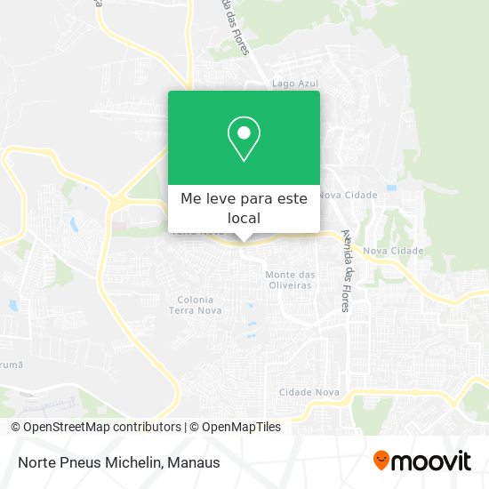 Norte Pneus Michelin mapa