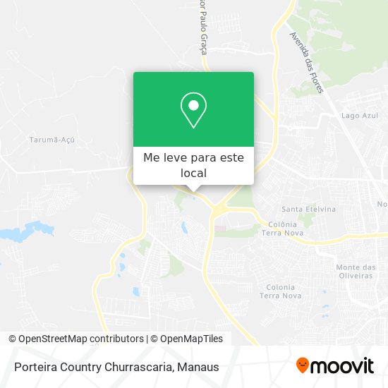 Porteira Country Churrascaria mapa