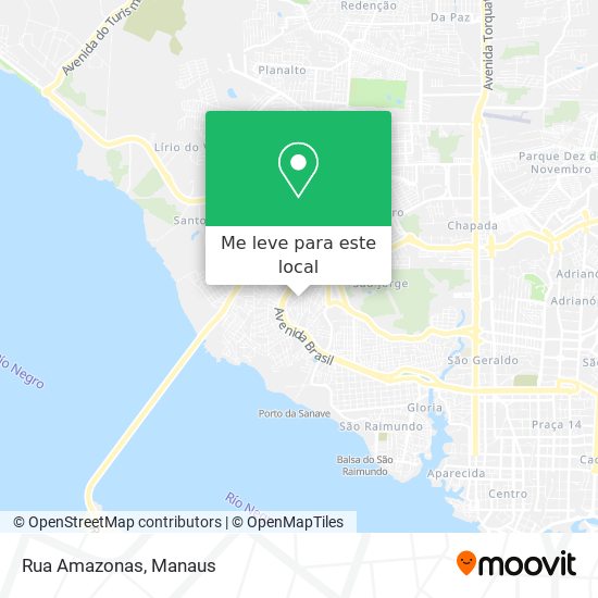 Rua Amazonas mapa