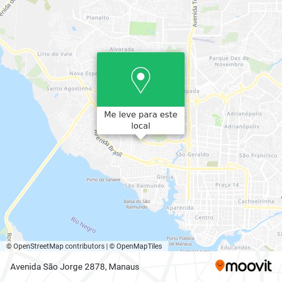 Avenida São Jorge 2878 mapa