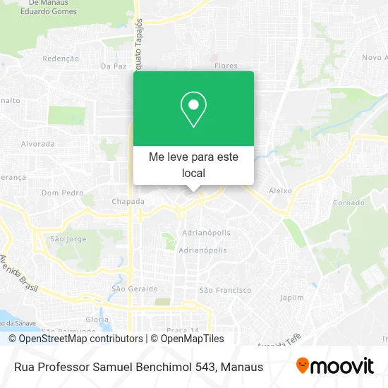 Rua Professor Samuel Benchimol 543 mapa