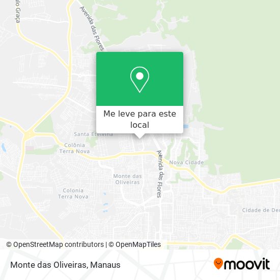 Monte das Oliveiras mapa