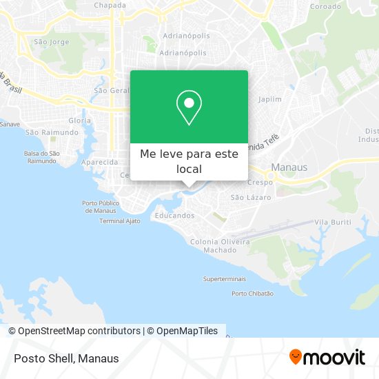 Posto Shell mapa