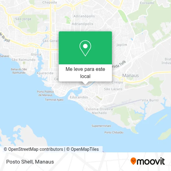 Posto Shell mapa