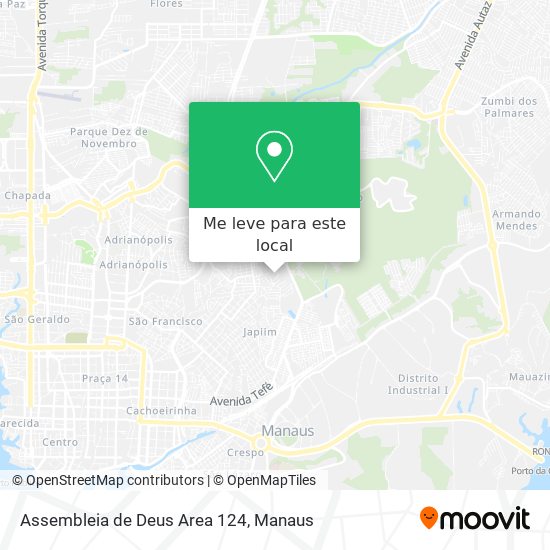 Assembleia de Deus Area 124 mapa