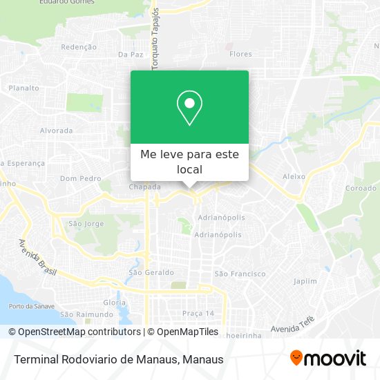 Terminal Rodoviario de Manaus mapa