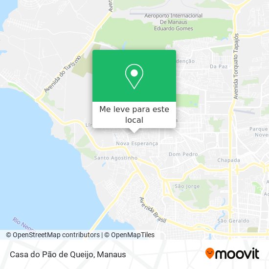 Casa do Pão de Queijo mapa