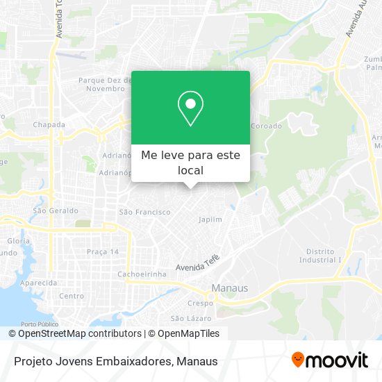 Projeto Jovens Embaixadores mapa
