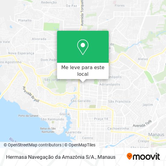 Hermasa Navegação da Amazônia S / A. mapa