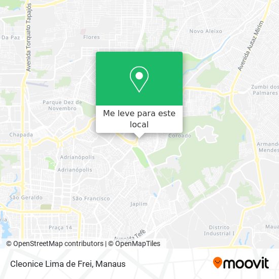 Cleonice Lima de Frei mapa