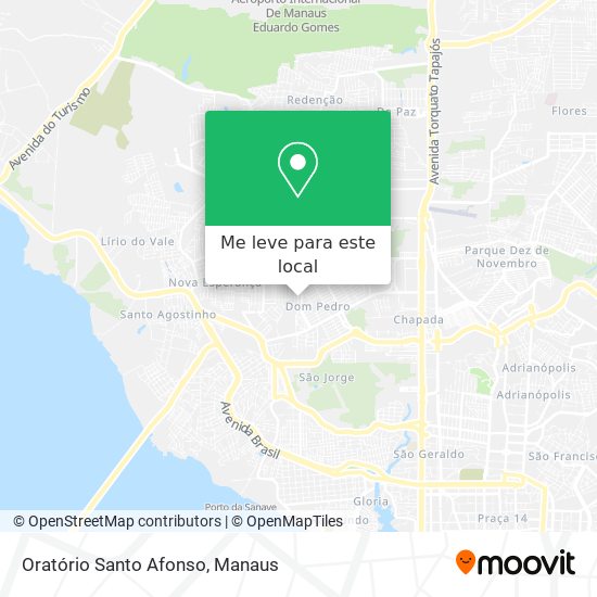 Oratório Santo Afonso mapa
