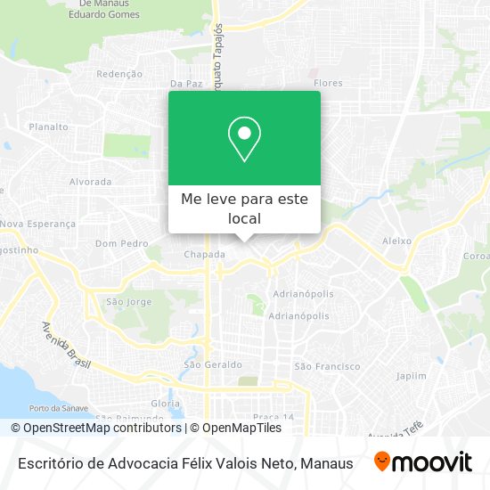 Escritório de Advocacia Félix Valois Neto mapa