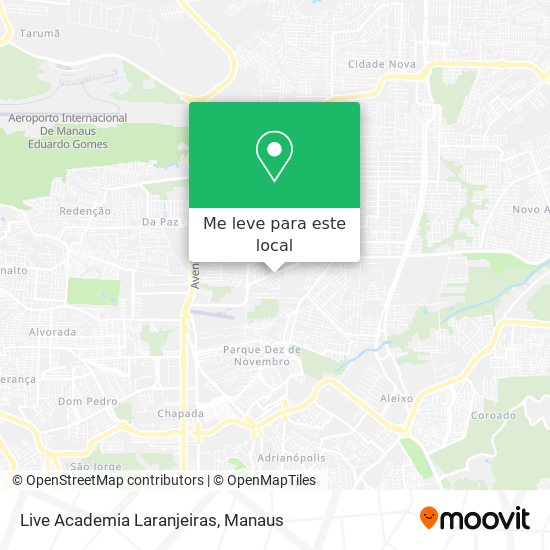 Live Academia Laranjeiras mapa