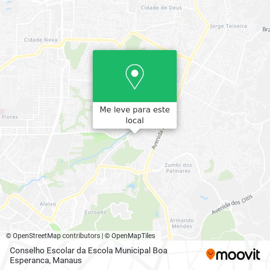Conselho Escolar da Escola Municipal Boa Esperanca mapa