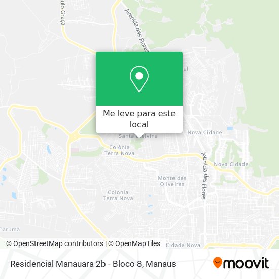 Residencial Manauara 2b - Bloco 8 mapa