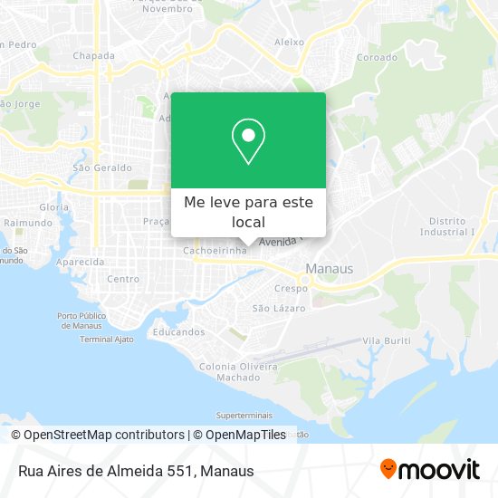 Rua Aires de Almeida 551 mapa