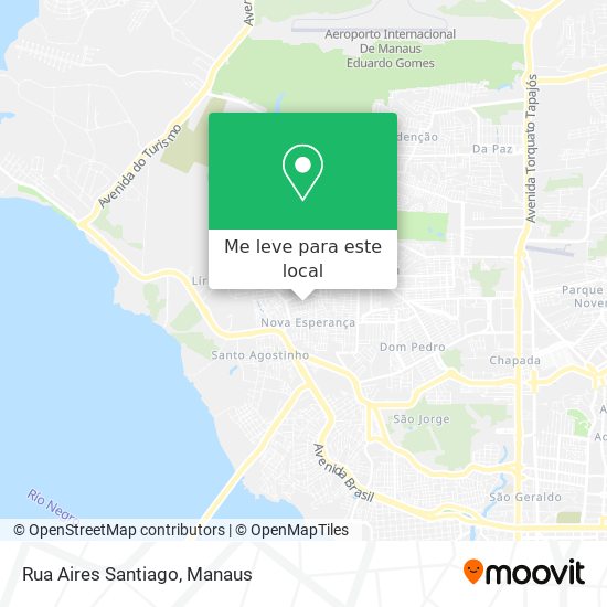 Rua Aires Santiago mapa