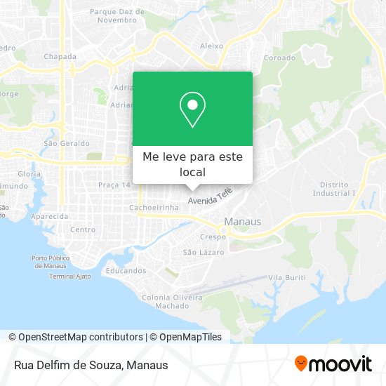 Rua Delfim de Souza mapa