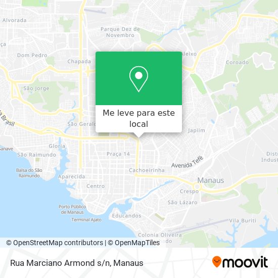 Rua Marciano Armond s/n mapa