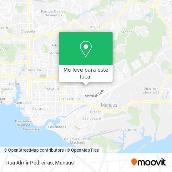 Rua Almir Pedreiras mapa