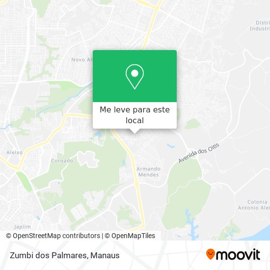 Zumbi dos Palmares mapa