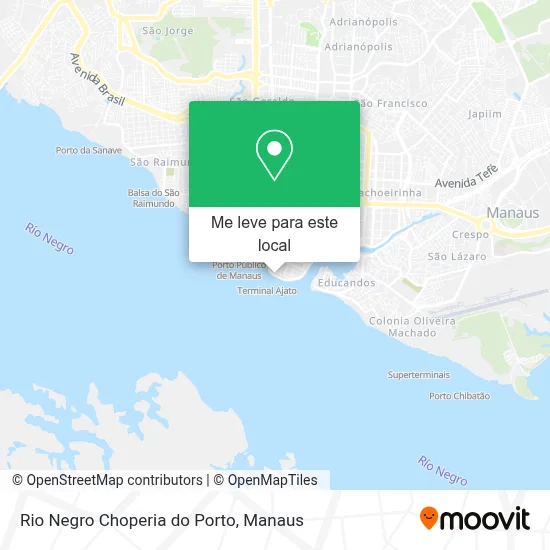 Rio Negro Choperia do Porto mapa