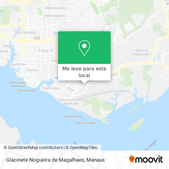 Glacinete Nogueira de Magalhaes mapa