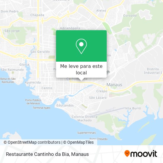Restaurante Cantinho da Bia mapa