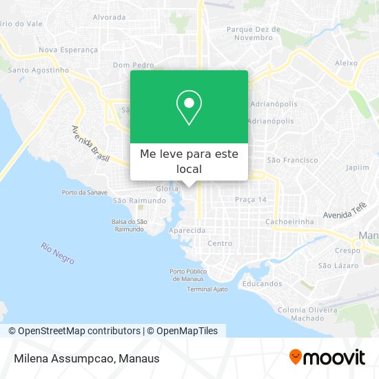 Milena Assumpcao mapa