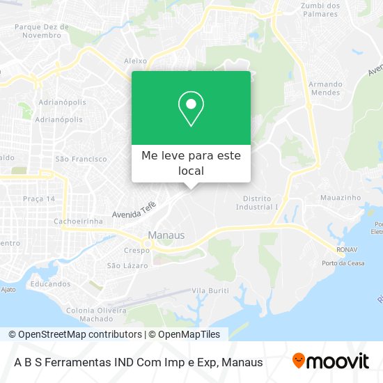 A B S Ferramentas IND Com Imp e Exp mapa