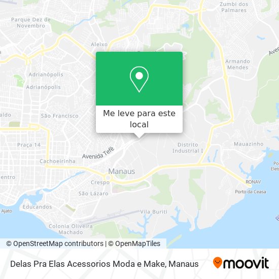 Delas Pra Elas Acessorios Moda e Make mapa