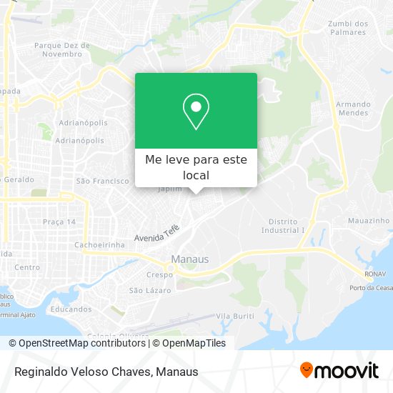 Reginaldo Veloso Chaves mapa