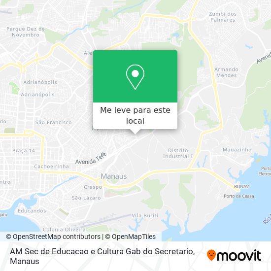 AM Sec de Educacao e Cultura Gab do Secretario mapa