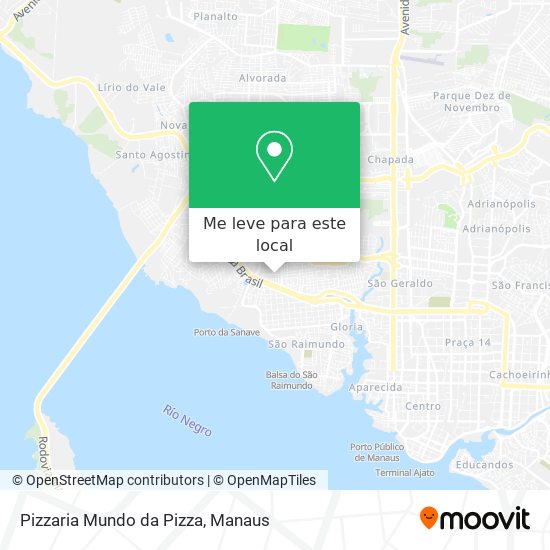Pizzaria Mundo da Pizza mapa