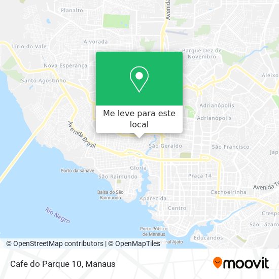Cafe do Parque 10 mapa