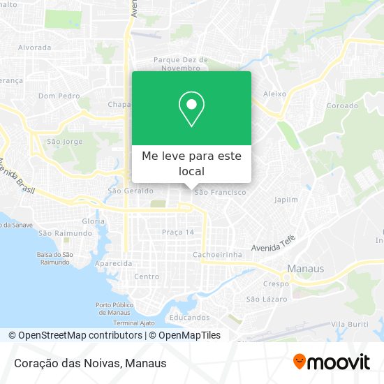 Coração das Noivas mapa