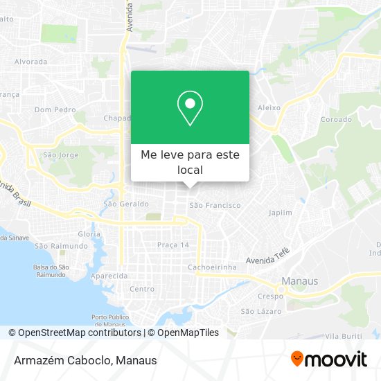 Armazém Caboclo mapa