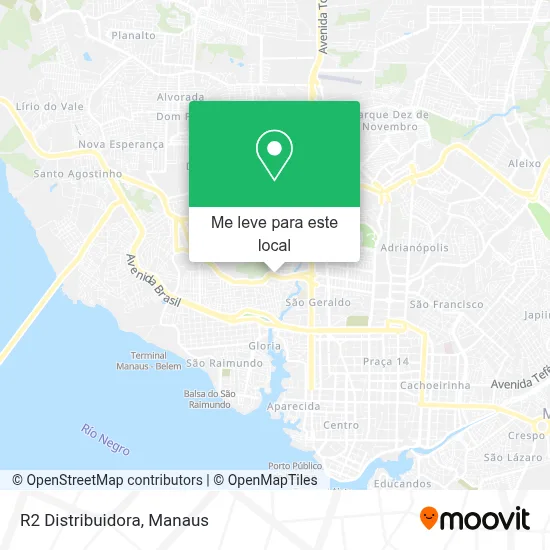 R2 Distribuidora mapa