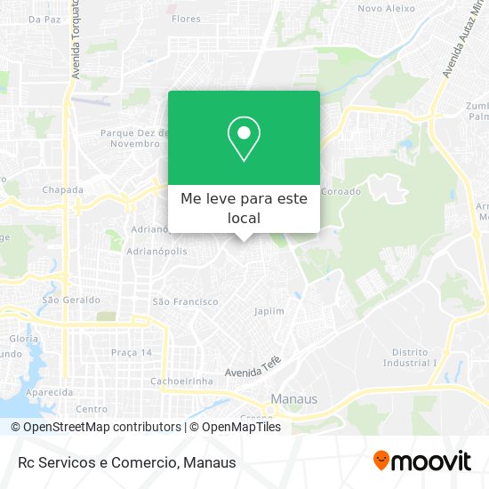 Rc Servicos e Comercio mapa