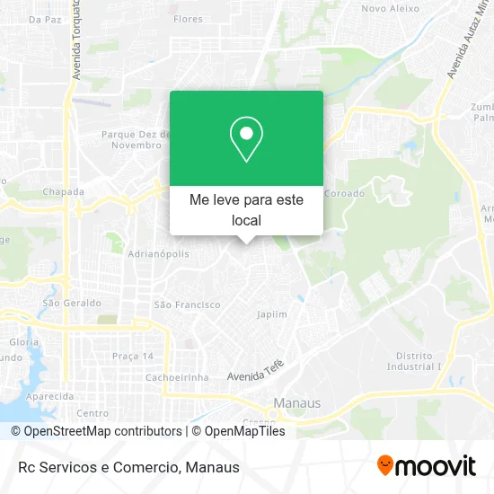 Rc Servicos e Comercio mapa