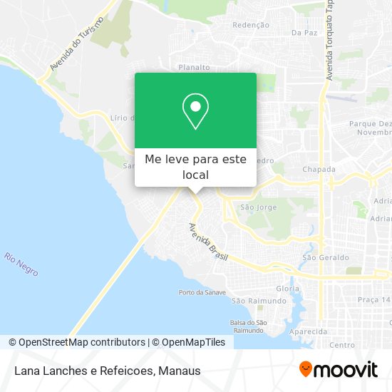 Lana Lanches e Refeicoes mapa