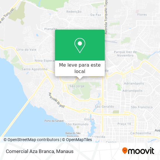 Comercial Aza Branca mapa