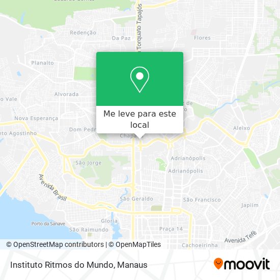 Instituto Ritmos do Mundo mapa