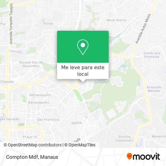 Compton Mdf mapa